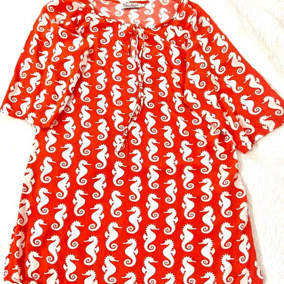 Seahorse beach summer dress - Picture 1 of 4